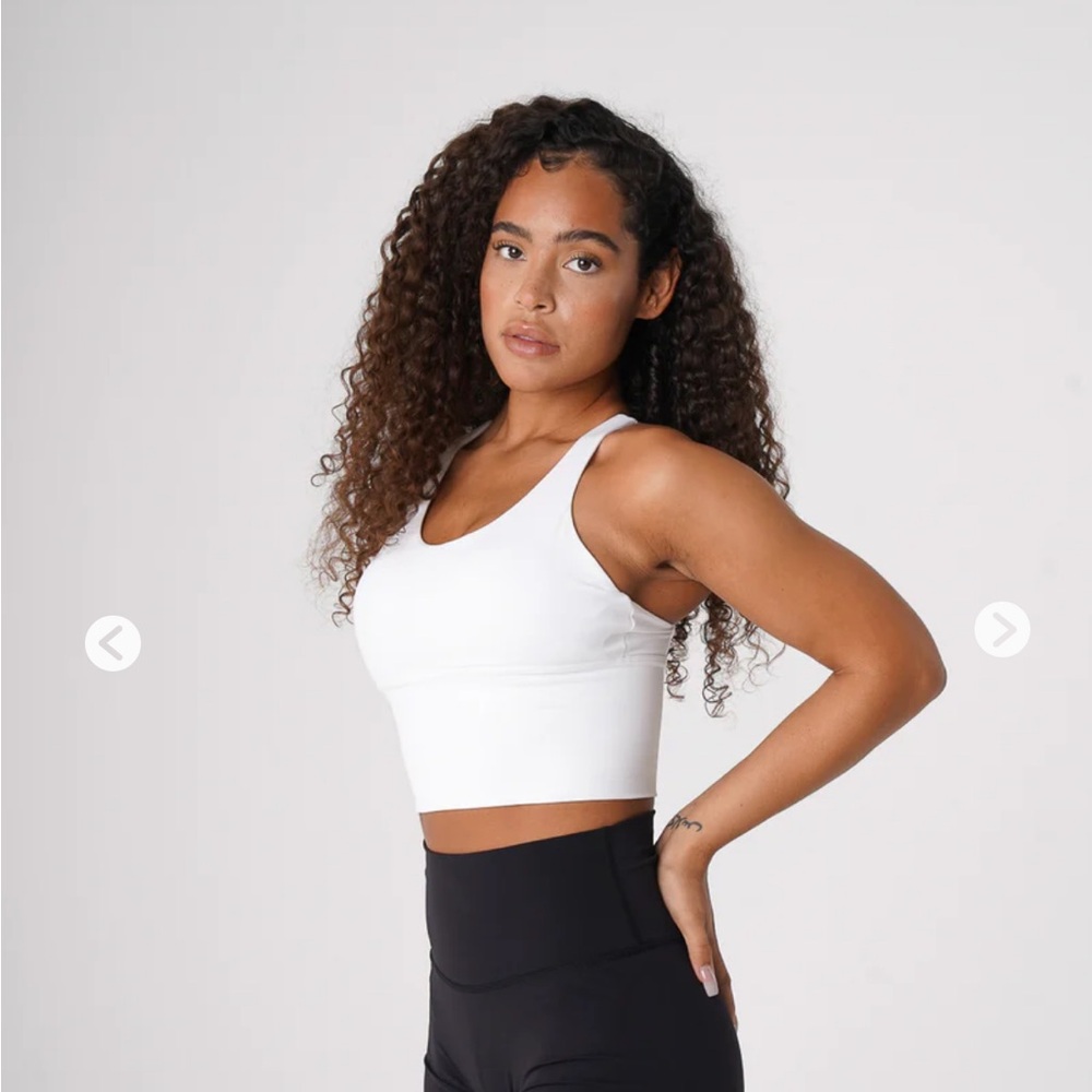 NVGTN Sports Bra White Medium